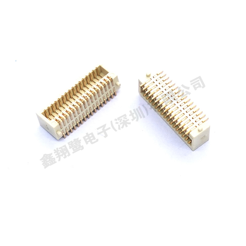 0.8間距單槽側(cè)插母座合高5.2MM